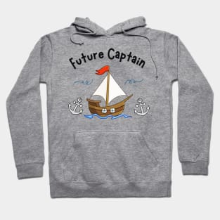 Sailing Sailboat Future Captain Children Hoodie